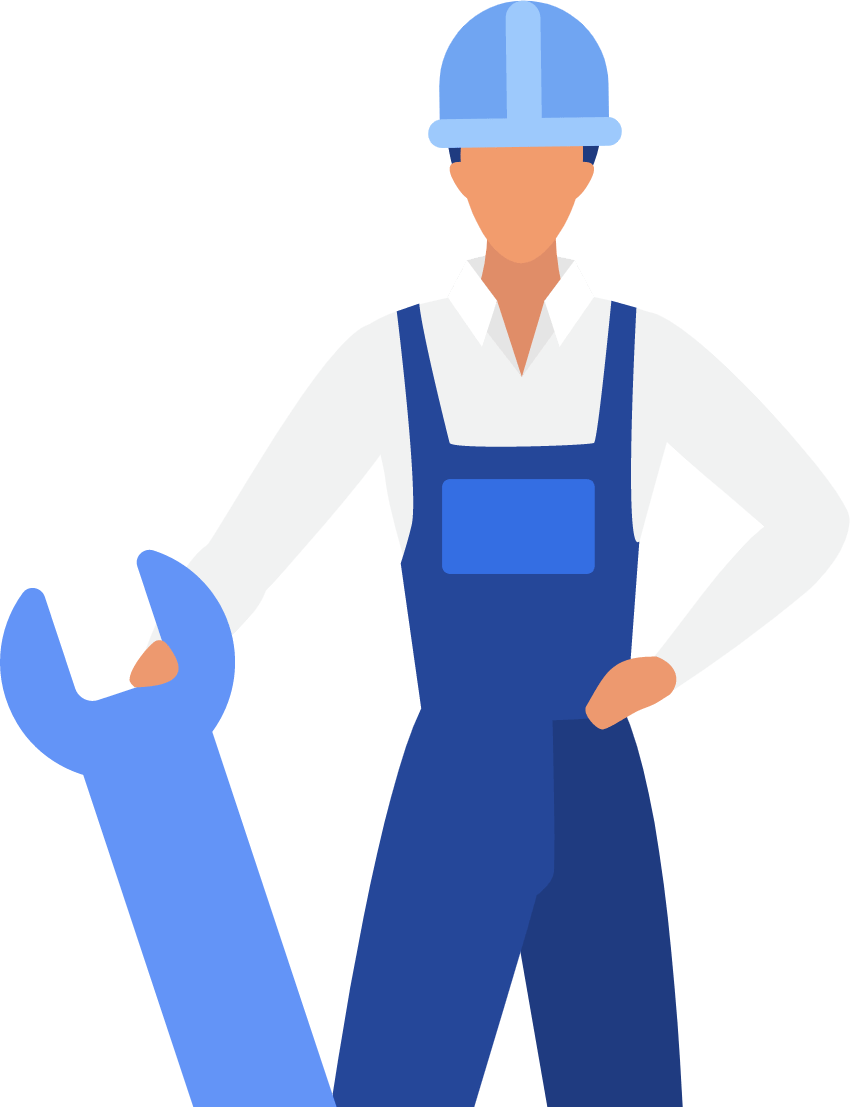 Person Holding Spanner